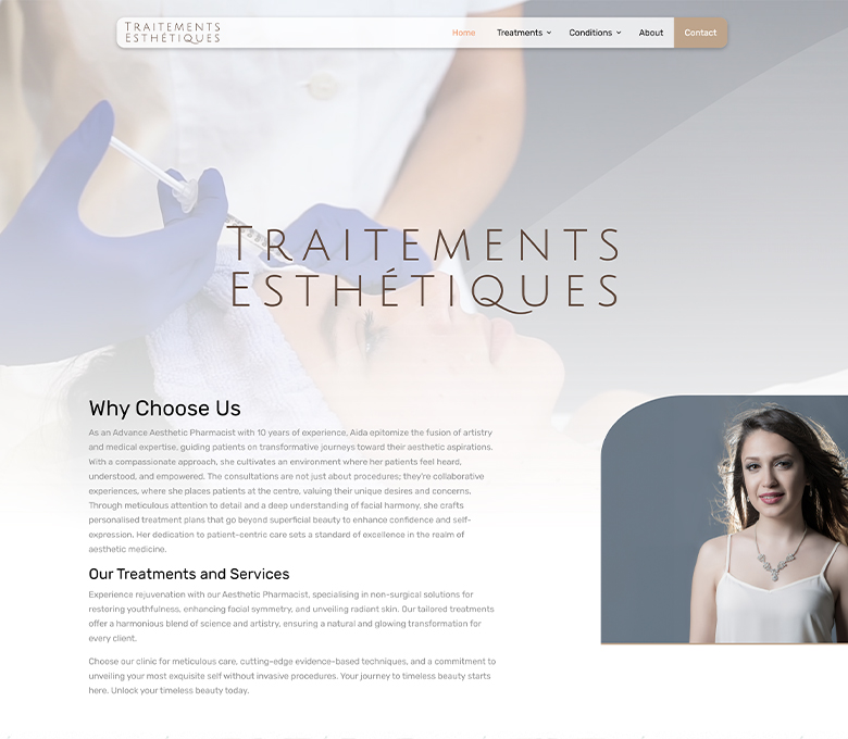 TEClinic website screenshot